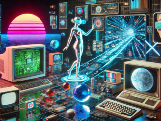 nternet Pornography Evolution illustrated from dial-up modem images to immersive AI experiences