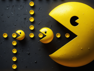 Pac man eating smaller pac man eating smaller pac man