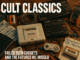 A retro-themed photograph of a cluttered desk featuring classic failed tech gadgets, including an Amstrad GX4000 console, Memotech MTX, Oric Atmos, old controllers, circuit boards, cassettes, and vintage magazines. The scene is styled with warm, nostalgic lighting and surrounded by repair tools and wires. Bold text reads “CULT CLASSICS” and “FAILED TECH GADGETS AND THE FUTURES WE MISSED”.