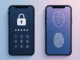 Digital Identity: An illustration showing a progression from traditional passwords to modern biometric passkeys, including lockscreen interfaces and facial recognition