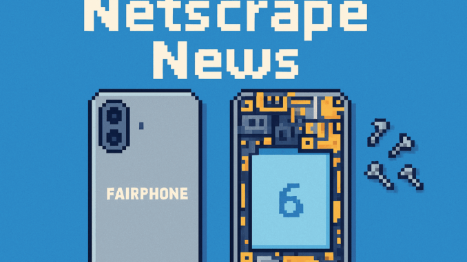 right-to-repair-netscrape-news-2025-07-06 Fairphone 6 repairability showcased with modular design, standard screws, and user-friendly repair features.