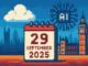 Tech Brief 29 September 2025 shows an 8-bit pixel art image featuring a calendar marked 29 September 2025 with motifs of cloud computing, AI-circuit patterns, and subtle UK landmarks in the background.